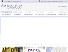 Tablet Screenshot of fbcoakwood.org